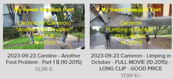 My Sweet Swedish Feet --- Clip Shop - 2023-09-23 --- END OF SUMMER SALE - 20% OFF on all clips