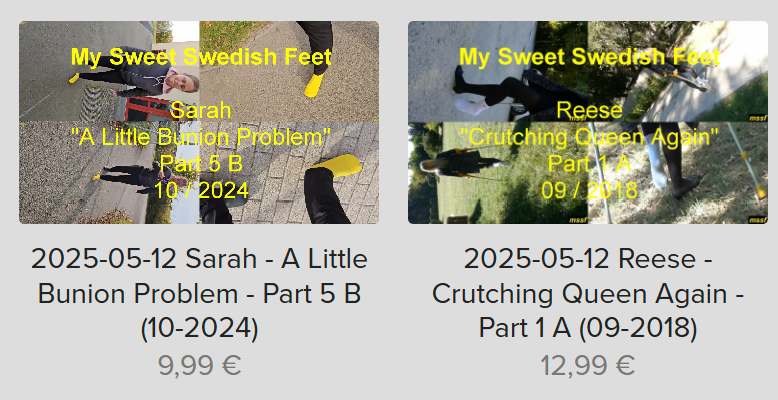 Last Update: 2025-05-12 - every day 2 new clips