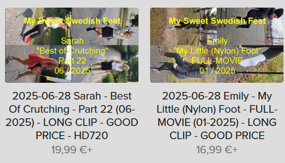 Last Update: 2025-06-28 - every day 2 new clips