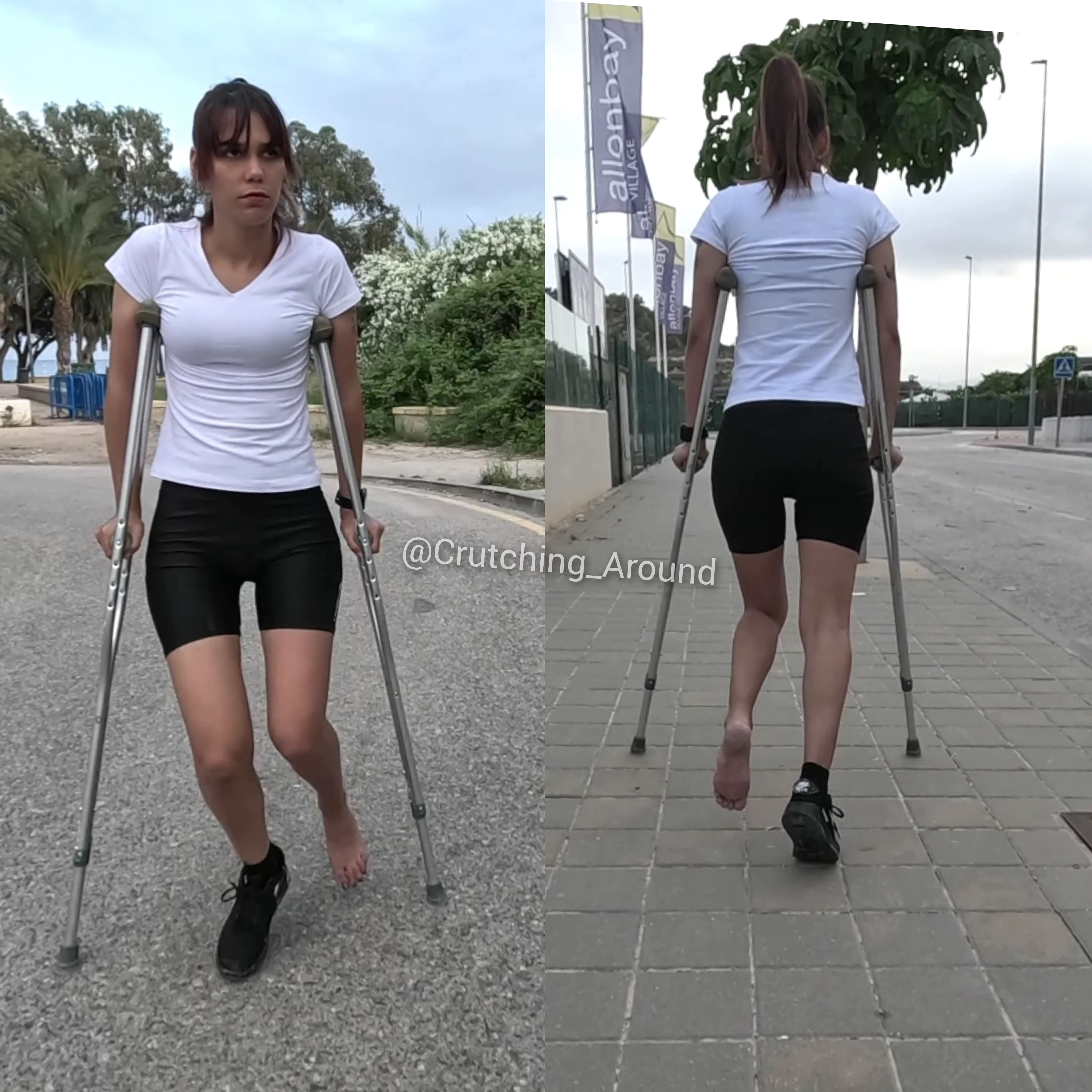 Barefoot public crutching leggins -Naomi -