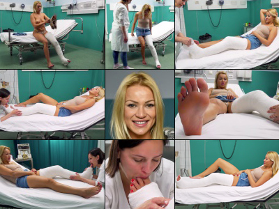 Cherry LLWC at the Clinic Erotic Toe Sucking Therapy and Casturbation