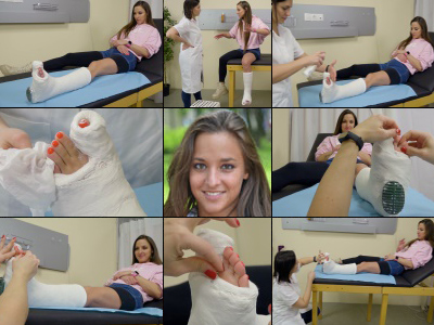 Amirah SLWC with Toe Spica Relief At the Doctor's Office with Foot Play