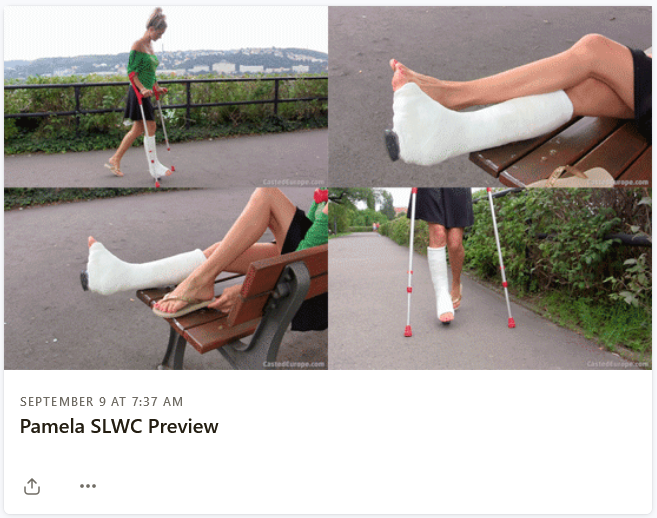 Pamela plaster SLWC & crutching outdoor