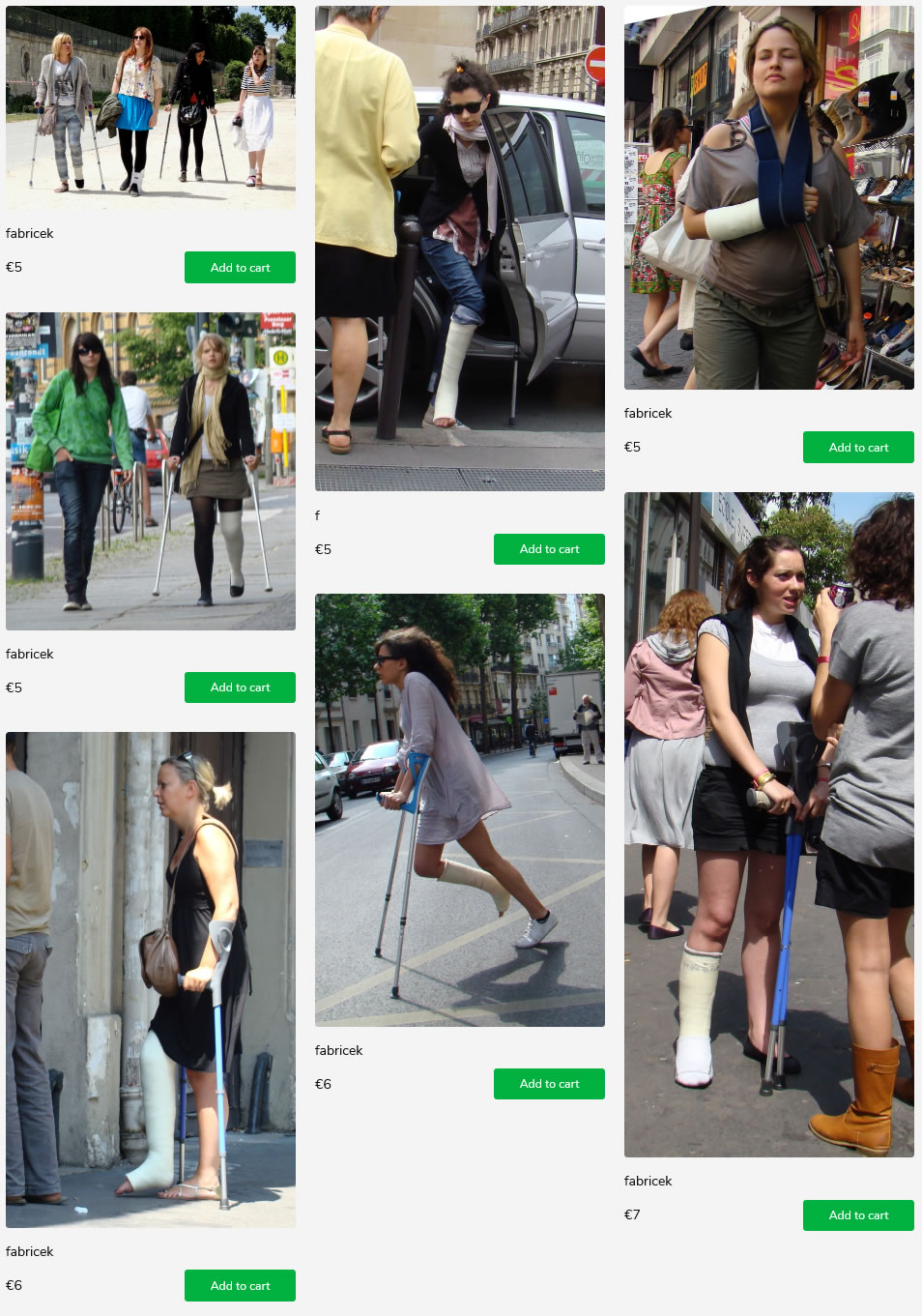 6 sets of french women in different casts: SLC, LLC, SAC (sightings & models)