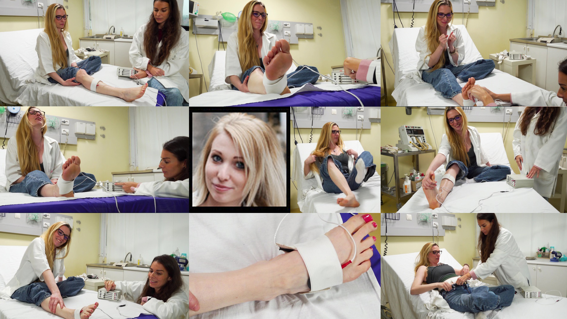 One bare foot sprain